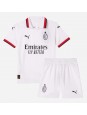 AC Milan Alvaro Morata #7 Replika Borta Kläder Barn 2024-25 Kortärmad (+ byxor)